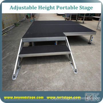 Easy assemble portable stage platform for events